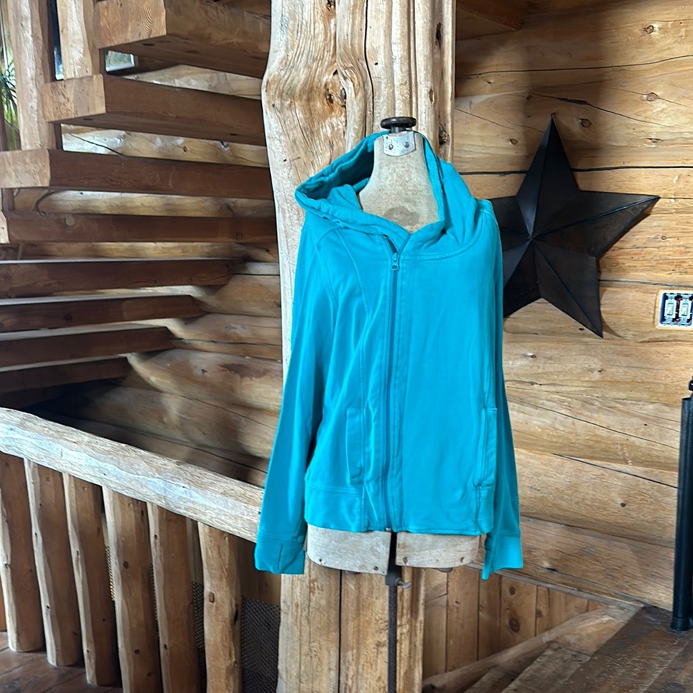 Teal Zip-Up Hoodie